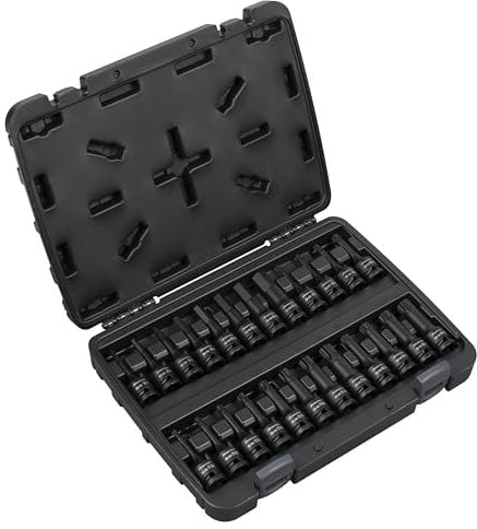 Sealey 24pc 1/2 Sq Drive Hex/TRX-Star*/Spline Impact Socket Bit Set -AK56000