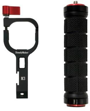 BGNing Adjustable Handle Grip Handheld Gimbal Grip for Zhiyun Crane M3 M3S Stabilizer Accessory for Smooth 5 5S Camera Gimbal Mount Clamp Extension Bracket (Hand Grip Combo)