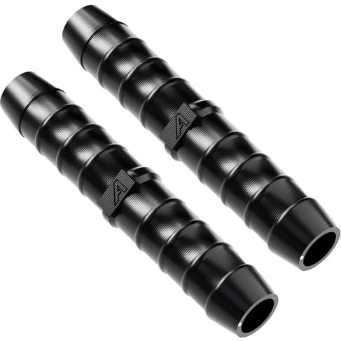 20mm (0.75 Inch) 2 Pack Straight in-Line Hose Tube Pipe Connector Joiner Air Fuel Water