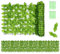 QWORK® 2 Pièces Brise Vue Artificiels, Brise Vue Balcon, Brise Vue Feuilles de Pastèque de Artificielle, Haies Artificielles 50 x 300 cm, pour Balcon, Jardin
