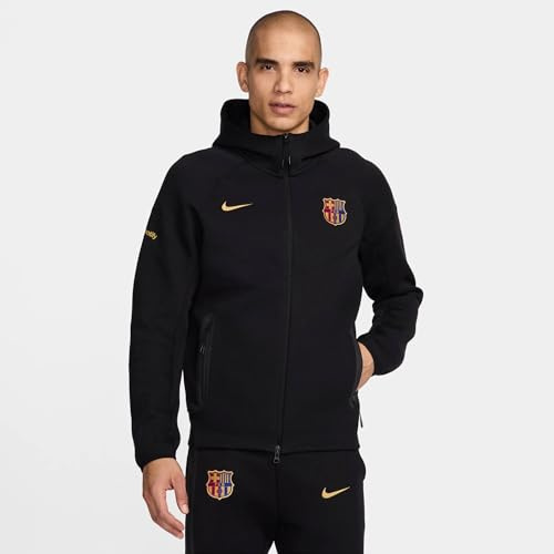 Nike FC Barcelona Tech Fleece Windrunner Fußball-Hoodie mit durchgehendem Reißverschluss (Herren), HF7724