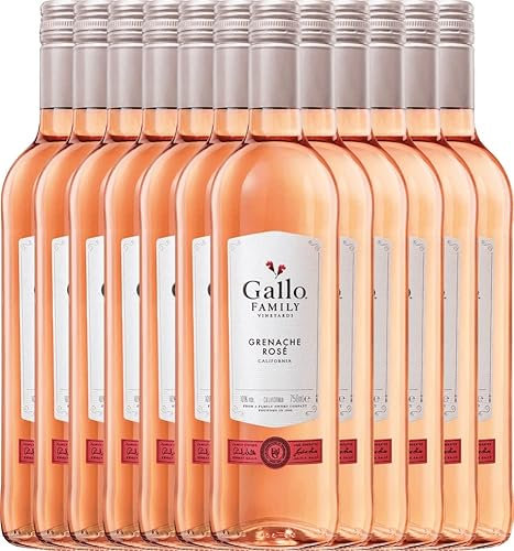 Grenache Rosé Gallo Family Roséwein 12 x 0,75l VINELLO - 12 x Weinpaket inkl. kostenlosem VINELLO.weinausgießer