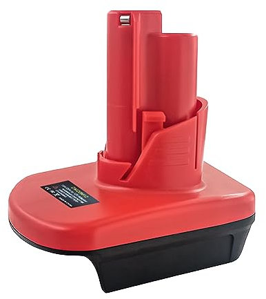 Batterie Adapter für Dewalt 20V & für Milwaukee M18 18V Li-Ion Batterie für Milwaukee M12 12V Elektrowerkzeuge (DM20M12 Konverter)