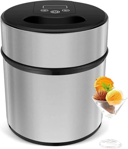 Eismaschine 2,0L für Speiseeis, Frozen Yoghurt & Sorbet – LED-Display, Einfach zu Bedienen, Schnell und Effizient, Perfekt für Zuhause – Selbstgemachtes Eis in Minuten