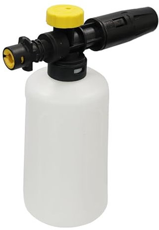 ALLOMN Lanza de espuma de nieve para lavadora a presión Karcher K Series K2 K3 K4 K5 K6 K7, 750 ml, a prueba de fugas, botella de espuma de lavado de coche con embudo para limpiar coches y varios