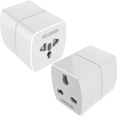 QENEQ 2 Stück Stecker Adapter Steckdose Reisestecker US to EU Adapter UK auf EU Reiseadapter China Deutschland Stecker UK Adapter auf EU Universal Adapter für USA UK