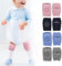 KQOZG Calcetines de gateo para bebés (4 pares) calcetines antideslizantes (para niños y niñas de 6 a 18 meses)