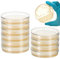 Zerodeko Boîtes De Pétri Avec Gélose Ensemble De Plaques De Gélose Pré-Coulées Plaques De Gélose Mycologiques Pour Fournitures Expérimentales De Laboratoire De Microbiologie 10 Pièces