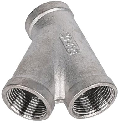 RAMBEX 1 Pz Acciaio Inossidabile 304 A Forma di Y Tee 1/4 3/8 1/2 3/4 1 1-1/4 1-1/2 2 Filettatura Interna 45 Gradi Obliquo Giunto A T Raccordi for Tubi(DN10)