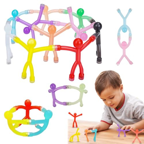 Mini Magnetische Figuren Spielzeug, 20 Stück Gummi Magnet Männchen, Gummi Magnet Spielzeug, Mini-Man Kühlschrank Magnete, Mi-NI Männer Kühlschrankmagnete, für Kühlschrankzubehör, Küche, Büro Deko