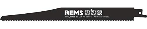 REMS 561114 – Klinge Metall hss-bi Sägeblatt 225 – 2,5 mm schwarz 3U