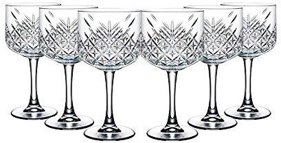 Pasabahce 440237 Verre à cocktail à gin de la série « Timeless », en cristal, Hauteur d’env. 20 cm, lot de 6 verres