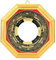 Bagua Spiegel, traditioneller chinesischer Feng Shui Spiegel Konvexer Konkavspiegel Exorzismus Amulett Magischer Spiegelschutz Lucky Craft(13.5concave)
