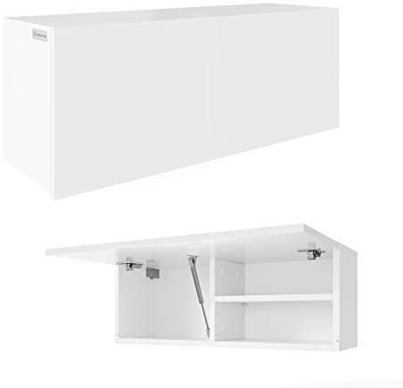 RODRIGO Badschrank Badmöbel Badezimmer Hängeschrank Schrank Hänger Hochglanz 80cm 120cm 160cm 200 cm 240 cm (korpus matt weiß + weiß matt, 80x30x25 (L/H/B)