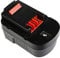 Batterie Ni-MH haute performance remplace 499936-34, 499936-35, A14, A144, A144EX, A14E H1, A14F pour outils Black&Decker avec batterie 14,4 V / 3300 mAh