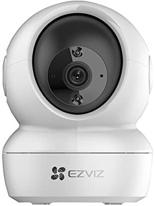 EZVIZ C6N 2K Pan/Tilt Indoor Security Camera, Smart Night Vision, Auto Motion Tracking, Smart Lens Shutter, Two-Way Audio, H.265, 2.4GHz WiFi, Supports MicroSD Card