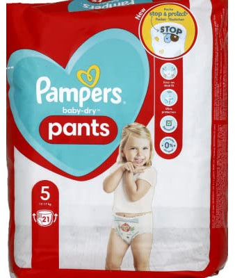 Pampers Baby-Dry Pants Größe 5, 21 Windeln