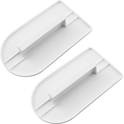 FMHXG 2 strumenti per lisciare torte in plastica, strumento per levigare fondente e levigare le torte, 7,9 x 14,5 cm, per glassa, fondente, decorazione di torte e pasta di zucchero