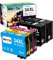WORTHDO Kompatibel Tintenpatronen für Epson 34XL 34 XL Druckerpatronen für Workforce Pro WF-3720 WF-3725 WF-3720DWF WF-3725DWF (2 Schwarz, 1 Cyan, 1 Magenta, 1 Gelb)
