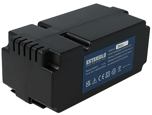 EXTENSILO Battery compatible with Yard Force SA650B, NX60i, NX80i, SA1000, SA600H, SA500ECO, SA500, SA1500 Robotic Lawnmower Lawnmower (5000mAh, 25.2 V, Li-Ion)