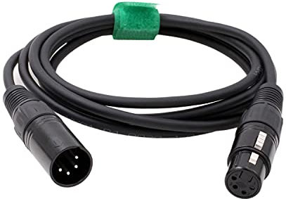 HangTon Grabadora de micrófono, mezclador, amplificador de auriculares, cable de audio equilibrado, 4 pines XLR macho a hembra XLR de 4 pines (2 metros)