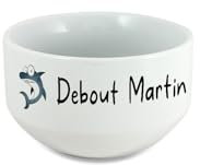 DECOHO Bol petit déjeuner modèle requin personnalisé avec un prénom