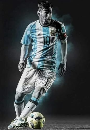 Generic Lionel Messi Poster, Fußballspieler, 10, Wandkunst, Bild, A4