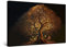 Startonight Impression sur Toile - Carte Rose Route de Rome Arbre Peinture - Grande Tableau Decoration Murale Prêt à Accrocher Peinture Arbres Grande 80 x 120 cm Idée Cadeau Élégante et Originale