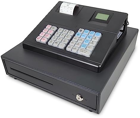 Zonerich XA137 Basic Cash Register Till Black. Ideal for Retail. Simple to Setup and Operate.
