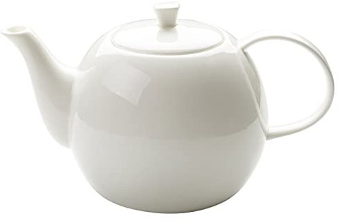 TROKAF Electric Kettle Pure White Ceramic Tea Coffee Pot Simple Design Large Capacity Water Kettle