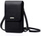 Peacocktion Handytasche zum Umhängen, Kleine Handy Umhängetasche Damen, Crossbody Handytasche Geldbörse, Handy Umhängetasche mit Kartenfächer, 001-Schwarz