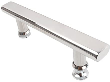 FUBESK Tiradores de puerta de ducha de acero inoxidable cromado para mamparas de ducha de 225 mm, barra de toalla de cromo pulido