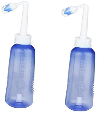 minkissy 2 Piezas Pote+neti Bote De Limpieza De Nariz Botella De Irrigación Nasal Máquina De Limpieza De La Nariz Bote Limpiador De Nariz Pote De Neti Familiar Niño Lavado Nasal