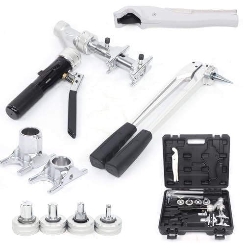 KEESUNG Hydraulisch Schiebehülsenwerkzeug Presszange 16-32mm, 3T Hydraulisch Presszangenwerkzeug Druckrohr&Rohrdehnung Hydraulische Rohrpresszange Alu-alloy Hydraulische Presszange