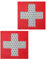 Medic IR Reflektierende Taktische Militär-Patches - Infrarot EMS EMT MED Medizinisches Rotes Kreuz Moral Klettverschluss Abzeichen Erste-Hilfe Stil 5