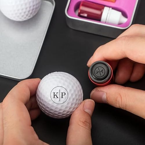 Individueller Golfball-Stempel aus Edelstahl - Personalisiertes Design, Metall-Ausführung