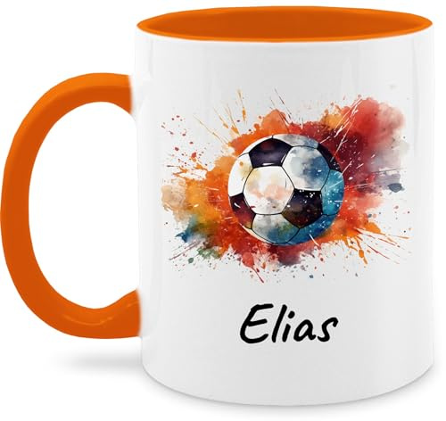 Tasse Tassen 325ml - Fußball Geschenk Fußballer I Geschenkidee Fußballfan I Fußballerin Geschenk - 325 ml - Orange - fussballgeschenkideen geschenke für fussballfans fussball ball