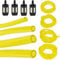 AFASOES 4 Pz Tubo Carburante Benzina,Tubi Carburatore Decespugliatore (2 x 3.5mm, 2.5 x 5mm, 3 x 5mm, 3 x 6mm),Tubo Benzina Trasparente con 4 Pz Filtro Carburante per Motosega,Carburatore Motore
