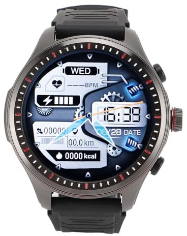 Smart Watch, Answer and Make Calls, HD Screen Fitness Tracker Music Player Smart Watch with Earbuds, Fitness Watch for Android IOS (Black)