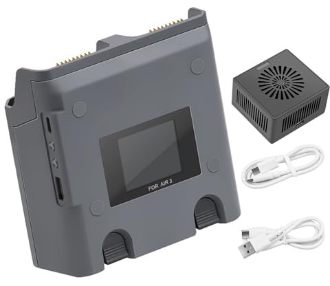 Moyeux Batterie À 2 Emplacements pour Air 3 Moyeux Batterie avec Indicateurs Entrée 5V/9V/12V/15V-3A