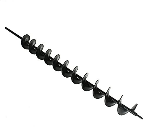 Foret à vis sans fin pour jardin, foret hélicoïdal pour plantation, longueur de 24 pouces, largeur de 2 pouces, foret à bulbe de fleurs pour plantes de jardin pour perceuse à entraînement hexagonal