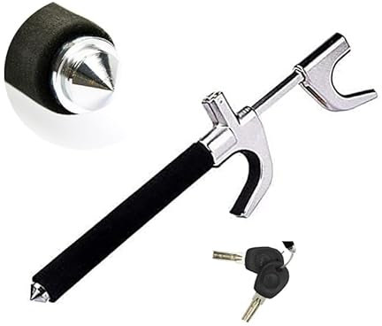 MXQCLSA Auto-Lenkradschloss, für BMW E46 E90 E39 E60 E36 G30 E30 E34 E38 E53 F30 F10 E70 lenkradschloss Anti-Diebstahl Auto lenkradkralle Fahrzeugsicherheit Schutz Sicherheitsschloss