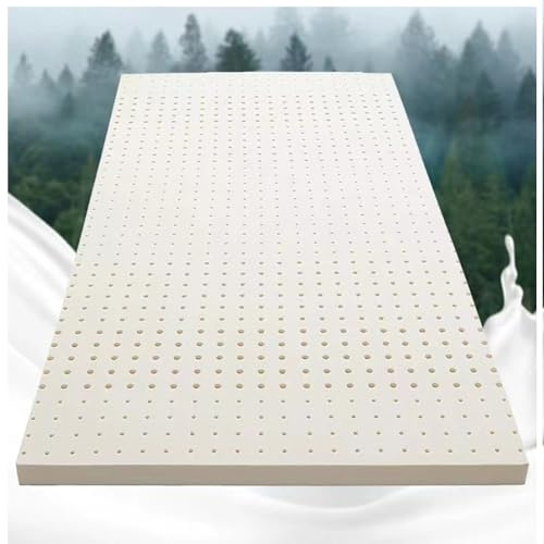 Naturlatex Firm tress Topper 2/3/4/6 Zoll & stützende Hypoallerge, atmungsaktiv & bequem, 180 x 220 cm Memory Foam Alternative