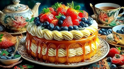 Kuchen Puzzles 1000 Teile Schwer Spielzeug Lernspiel Impossible Herausforderungsspielzeug für Erwachsene und Kinder ab 14 Jahren 75x50cm/1000pcs