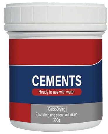Cement Ready Mixed - 300g Cement Patch Concrete Repair, Quick Dry Anti-Cracking Filler, Versatile Cements Filler & Sealant, Waterproof Rapid Setting Cements, For Patios, Sidewalks, Driveways, Walls