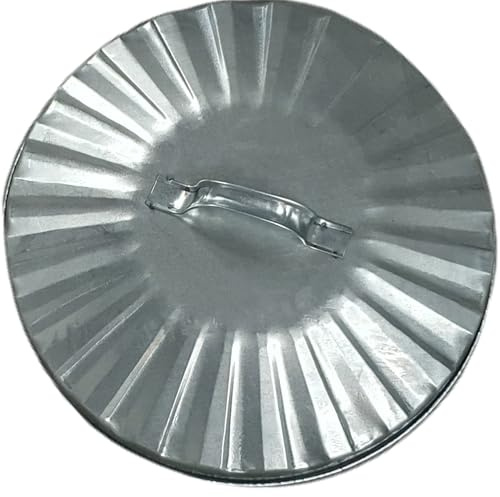 Replacement Metal Bin Lid for 40L 45L & 50L Litre Steel Bin Ideal for Garden Bins Dustbins 14 Inch Retro Metal Bin Lid 380mm Manual Lift Off - UK Made