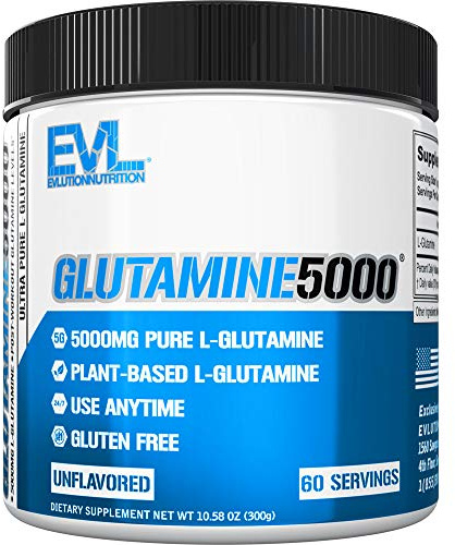 EVL Nutrition Glutamine 5000 (300g) Unflavoured - Aminosyror - Glutamin