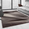 SIMPEX Teppich Wohnzimmer 80 x 300 cm Moderne Abstrakt Design Braun - Kurzflor Küchenteppich Extra Weich Pflegeleicht für Schlafzimmer Esszimmer Kinderzimmer - Waschbarer Wohnzimmerteppich