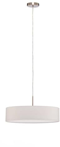 Lindby Pendelleuchte Sebatin (Modern) in Creme aus Textil (3 flammig, E27) - Hängeleuchte Esstischlampe Hängelampe Küchenleuchte