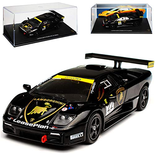 Atlas Lamborgihini Diablo GT-R Coupe Schwarz Rennwagen 1990-2001 1/43 Modell Auto